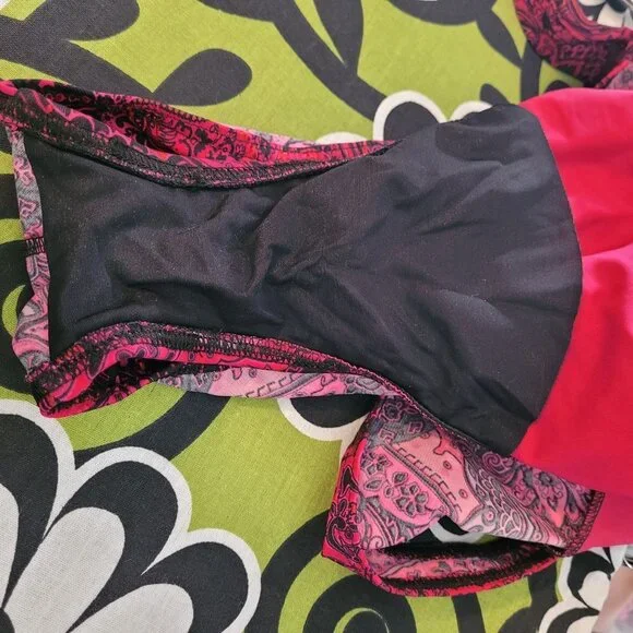 Miraclesuit US 8 paisley park red escape side shirring 1 piece swimsuit 468266 - Picture 7 of 16